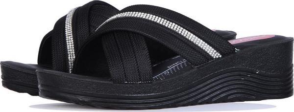 Apella 426-21 Zilan Siyah Kadın 7Cm Topuklu Terlik - Image 1