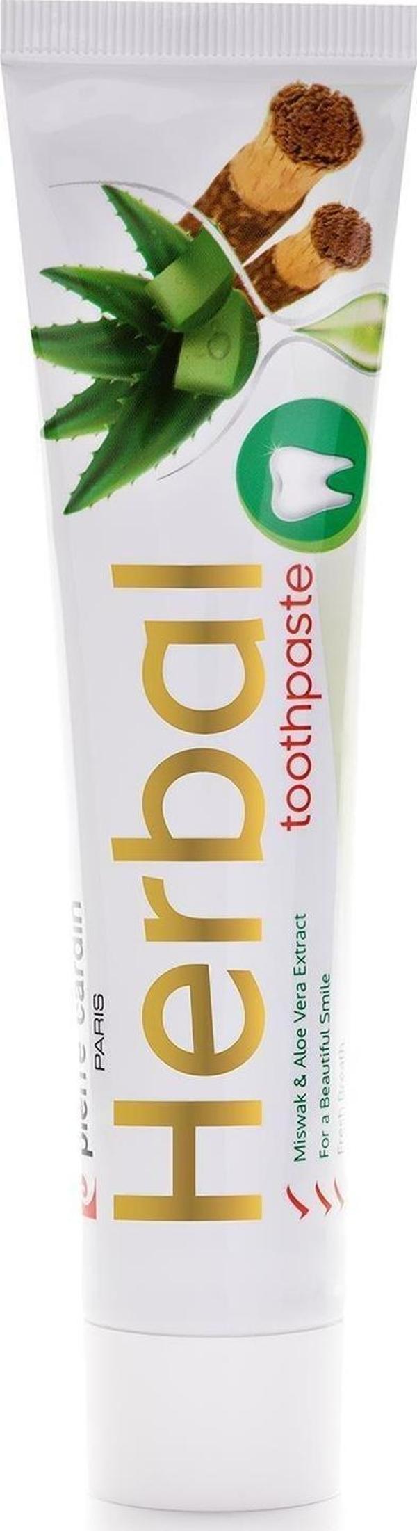 Pierre Cardin Aloe Vera & Misvak & Çay Ağacı Özlü Bitkisel Diş Macunu - 75 Ml 25800 - Image 1