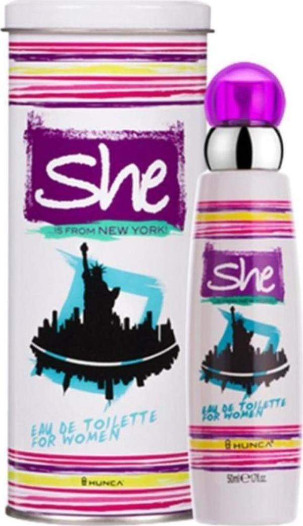 Hunca She New York Edt 50 ml Kadın Parfümü - Image 1