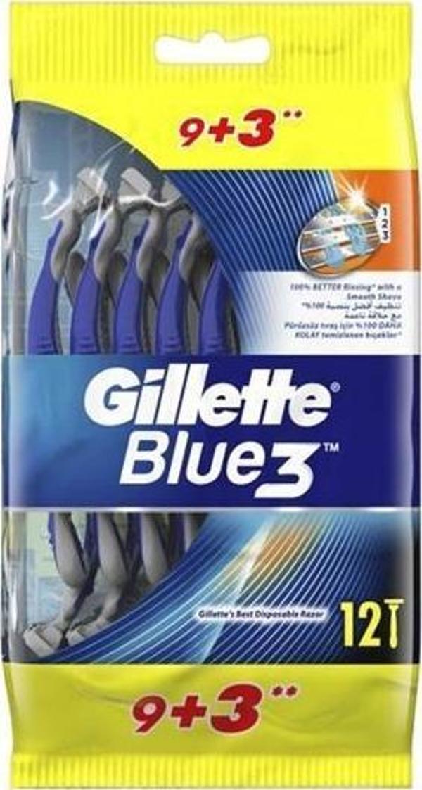 Gillette Blue 3 Comfort Tıraş Bıçağı 12 li - 9+3 - Image 1