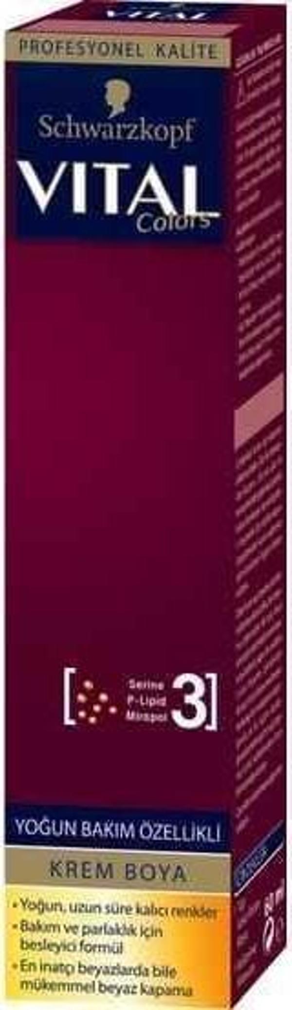 Vital Tüp Saç Boyası 8.88 Ateş Kızılı + Oksidan Sıvı 50 Ml - Image 1