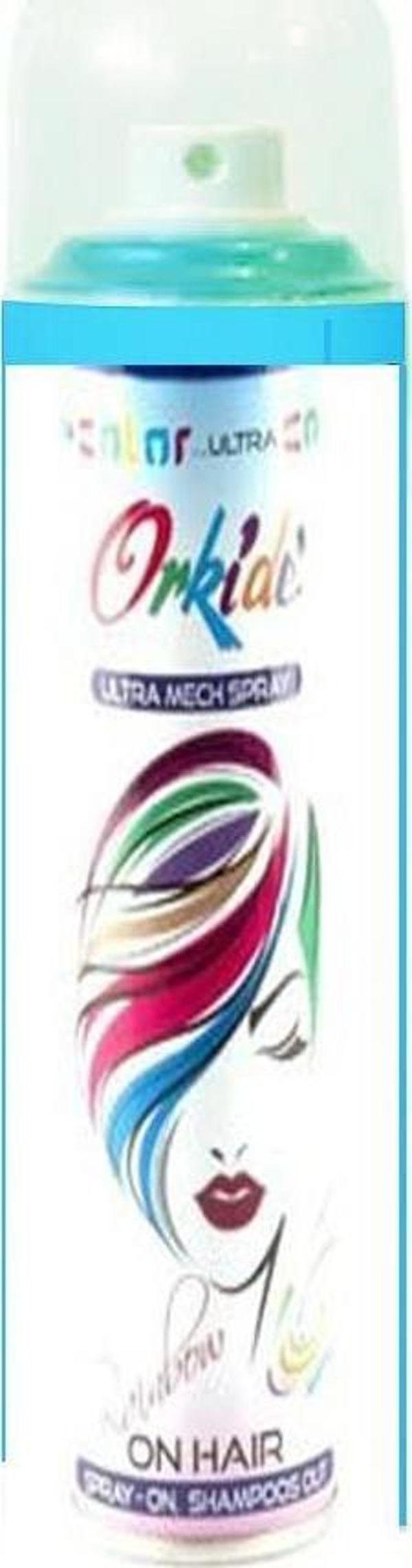 Orkide Renkli Saç Sprey Boya 150 ml Boncuk Mavi - Image 1