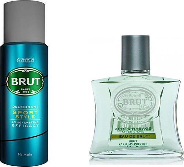 Brut Eau De Brut After Shave 100 Ml+ 200 Ml Sport Style Deodorant - Image 1