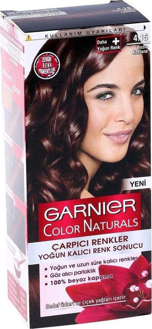 Garnier Çarpıcı Renkler 4.15 Buzlu Kestane Saç Boyası - Image 1