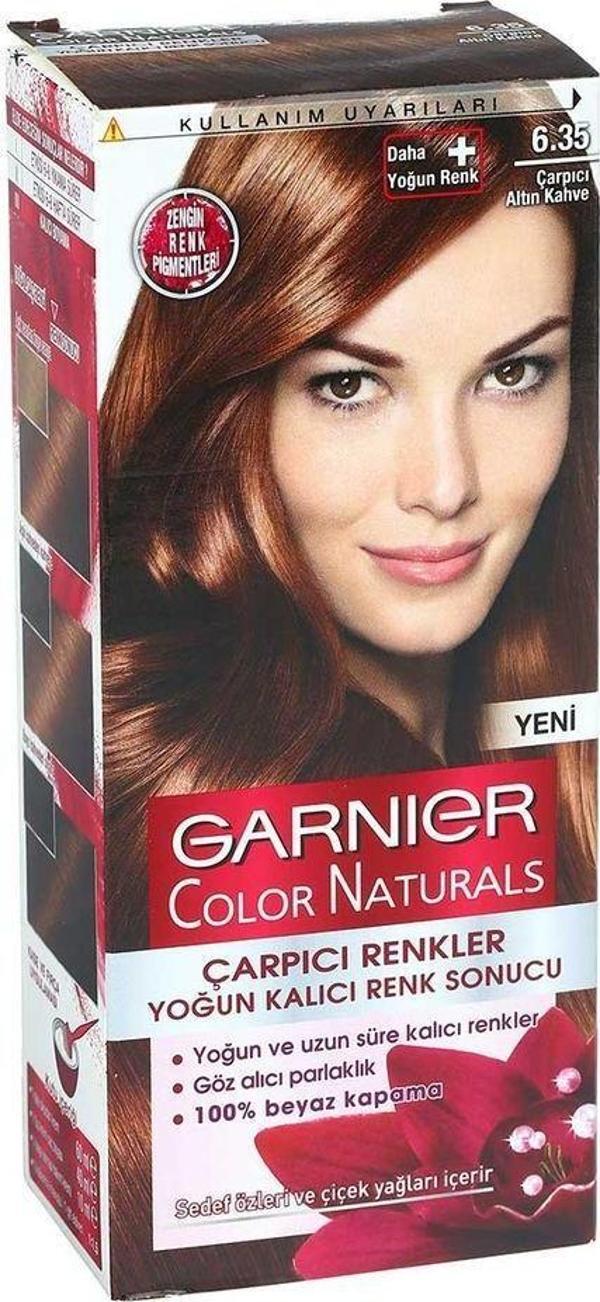 Garnier Çarpıcı Renkler 6.35 Altın Kahve Saç Boyası - Image 1