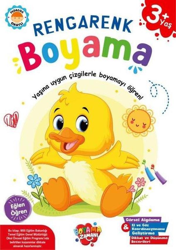 Rengarenk Boyama 3+ Yaş - Boyama Zamanı Yayınları - Image 1