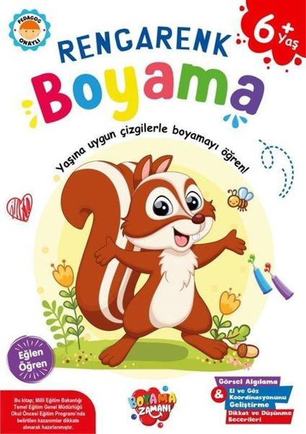 Rengarenk Boyama 6+ Yaş - Boyama Zamanı Yayınları - Image 1