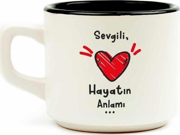 Sevgili, Hayatın Diğer Parçası... Beyaz Venüs Kupa - Hediye Seramik Kupa - Image 1