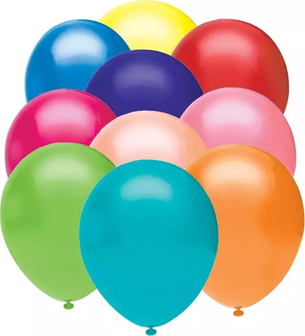Balonevi Balon Baskısız Karışık Renk (100 Lü Paket) - Image 1