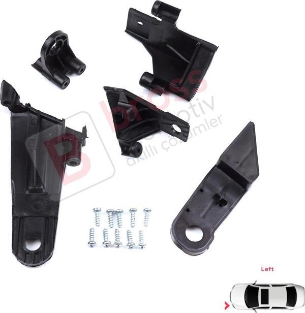 Bross Otomotiv Dacia Duster MK2 HM 2017-2024 260609367R İçin Sol Ön Far Tamir Seti - Image 1