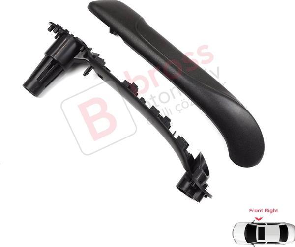 Bross Otomotiv Renault Kangoo MK2 Citan W415 NV250 2007-2021 8200548972 İçin Sağ Ön İç Kapı Çekme Kolçak Tutamak - Image 1