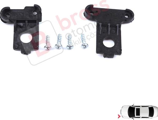 Bross Otomotiv VW Polo MK6 AW1 BZ1 AE1 2017-On 4/5 Kapı 2G0998225 İçin Sol Ön Far Tamir Seti - Image 1