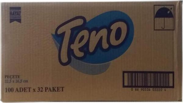 Teno 100 Adet 32'li Kutu Kağıt Peçete - Image 1