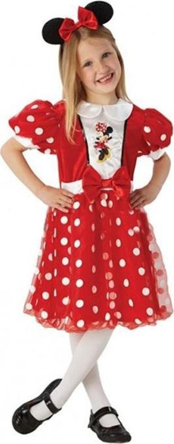 Minnie Mouse Çocuk Kostüm 5-6 Yaş Kırmızı Glitz - Image 1
