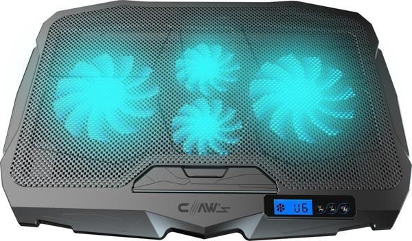 Claws Tornado 4x Turbo Ayarlabilir Fan Hızı 6 Farklı Stand Yükseklik Kademesi LCD Ekran Notebook Soğutucu - Image 1