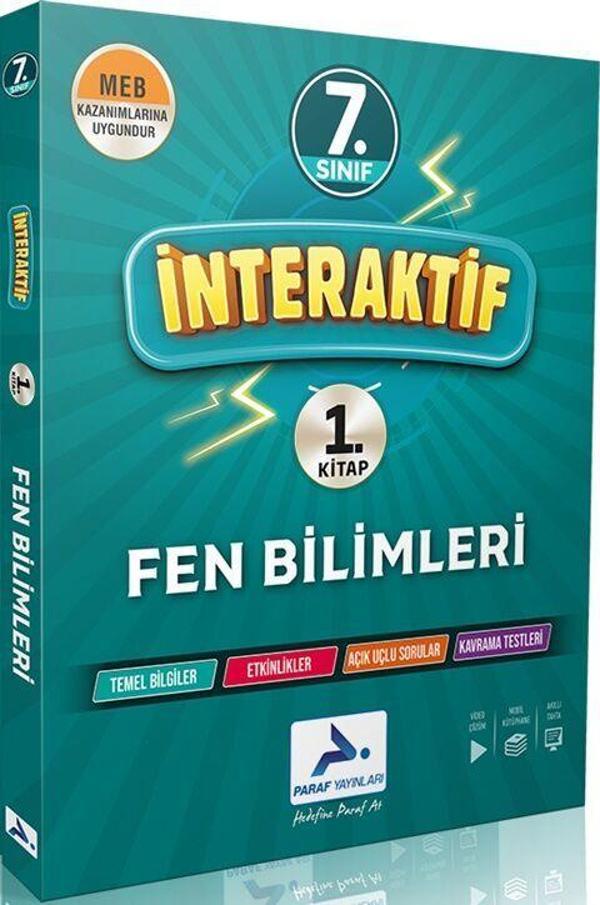Paraf Yayınları 7. Sınıf Fen Bilimleri İnteraktif Soru Bankası - PRF Paraf Yayınları - Image 1