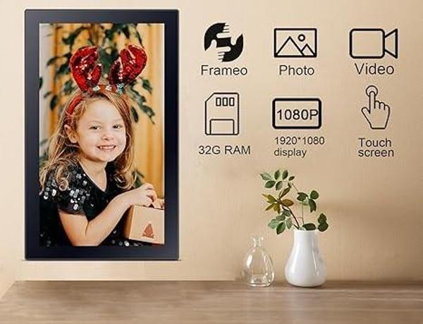 YunQiDeer Dijital Fotoğraf Çerçevesi 1080P IPS 21.5 Inc 32GB  - Image 1