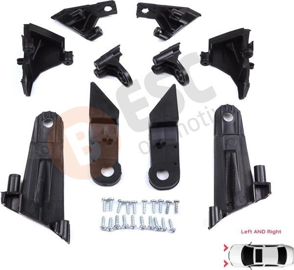 Dacia Duster MK2 HM 2017-2024 260609367R 260101133R İçin Sol Sağ Ön Far Tamir Seti - Image 1
