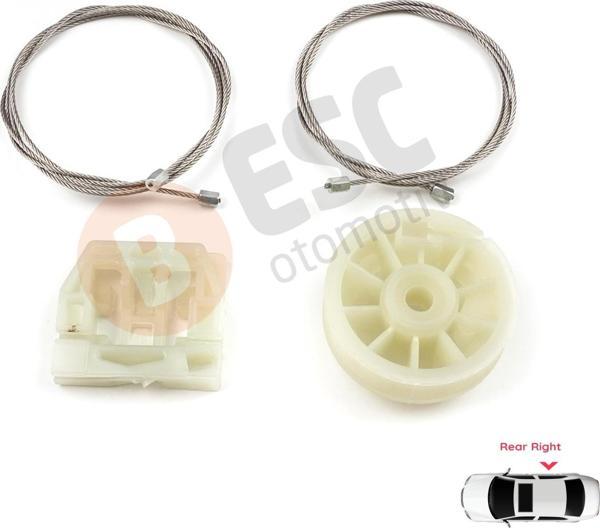 Rover 75 RJ MG ZT Brilliance B8 1998-2005 CVH101300 İçin Elektrikli Arka Sağ Cam Kriko Tamir Seti - Image 1