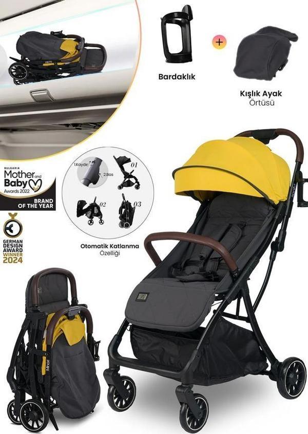 Lorelli Minori Otomatik Katlanır Kabin Boy Bebek Arabası - Grİ - Image 1
