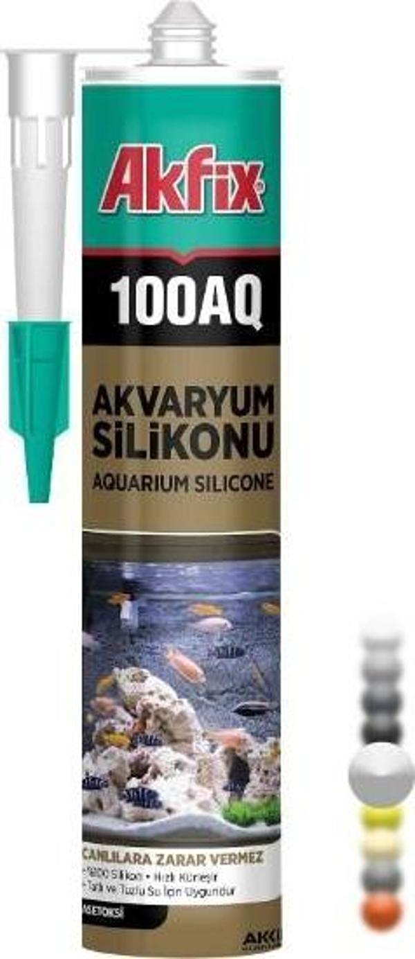 AKFİX AKVARYUM SİLİKONU ŞEFFAF 280 ML - Image 1