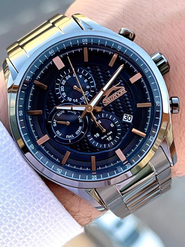 Slazenger Çelik Kordon İç Fonksiyonları Aktif 5 Atm Suya Dayanıklı Erkek Kol Saati ESL.9.14936.2.03 - Image 1