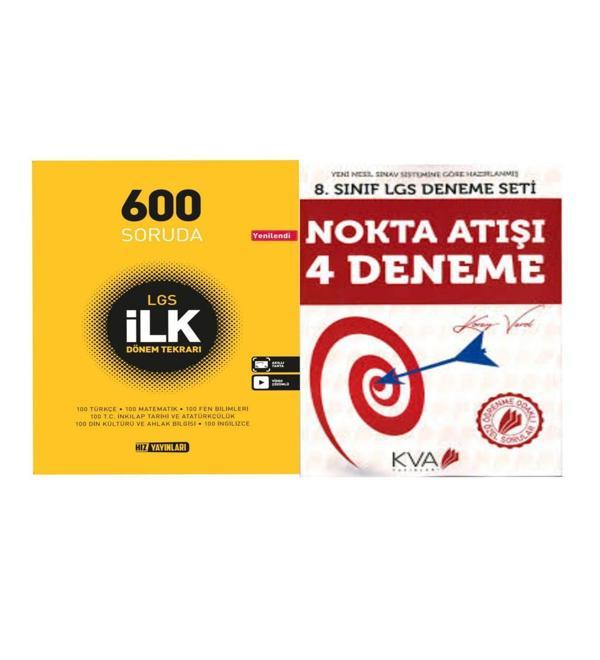 8. Sınıf 600 Soruda Lgs İlk Dönem Tekrarı Ve LGS Nokta Atışı 4 Deneme - Hız Yayınları - Image 1
