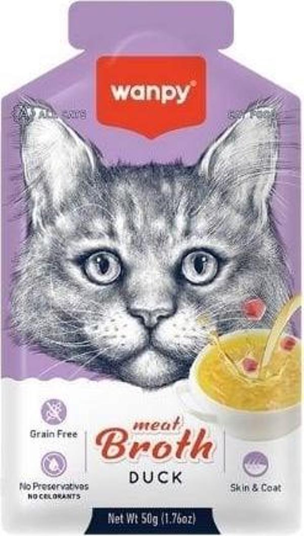 Wanpy Ördek Etli Tahılsız Kedi Çorbası 50 Gr - Image 1