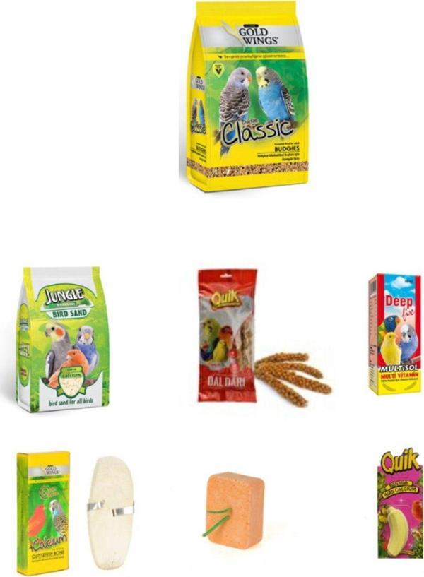 PureCanpati Goldwings Classic Budgies Muhabbet Kuşu Yem Set - Image 1