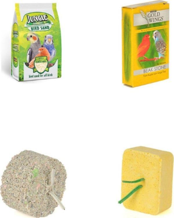 PureCanpati Muhabbet Paraket Kanarya Gaga Taşı Blok Set - Image 1