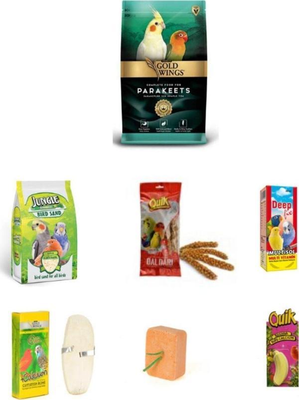 PureCanpati Premium Paraket Sultan Cennet Papağanı Yem Set - Image 1