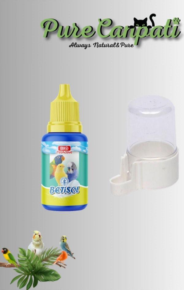 PureCanpati Kuş Tüy Dökümü Vitamini + Ilaç Suluğu - Image 1