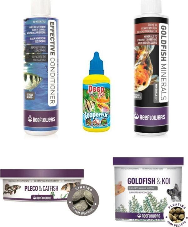 PureCanpati Gold Fish&koi(japon)yemi+çöpçü Yemi+mineral+effective Su Düzenleyici+yosun Giderici - Image 1