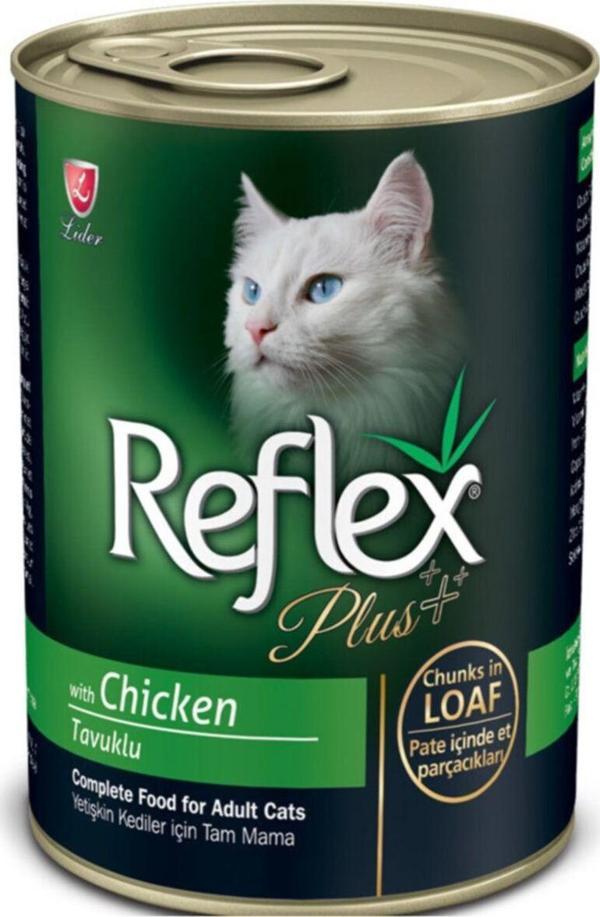 UCDKSHOP Reflex Plus Tavuklu Kedi Konserve Pate Içinde Et Parçacıklı 400 Gr - Image 1