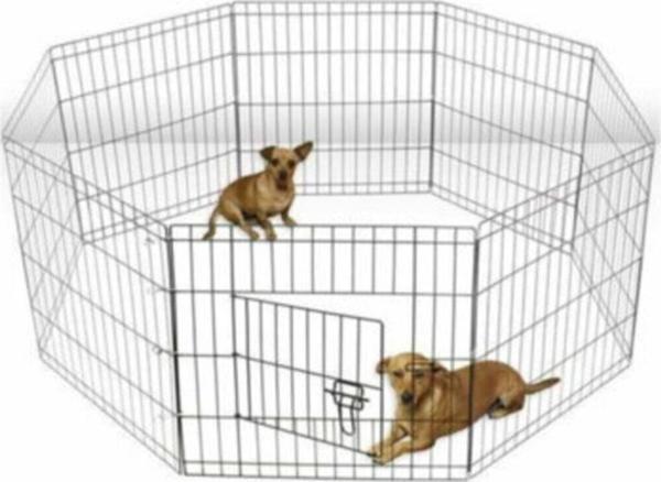 mavimsikafes Metal Köpek Oyun Alanı Çit Sekiz Parça 63x63 Cm - Image 1