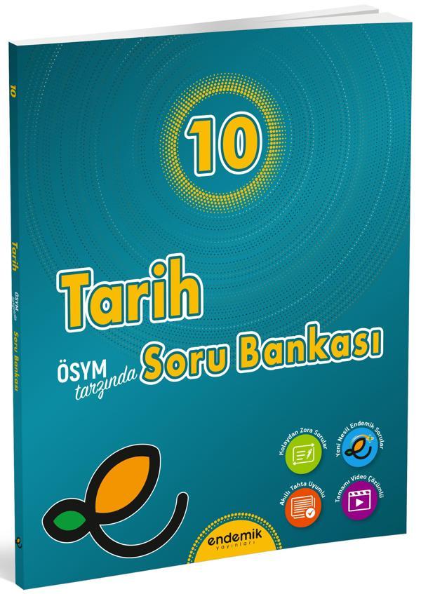 Endemik 2025 10. Sınıf Tarih Soru Bankası - Endemik Yayınları - Image 1