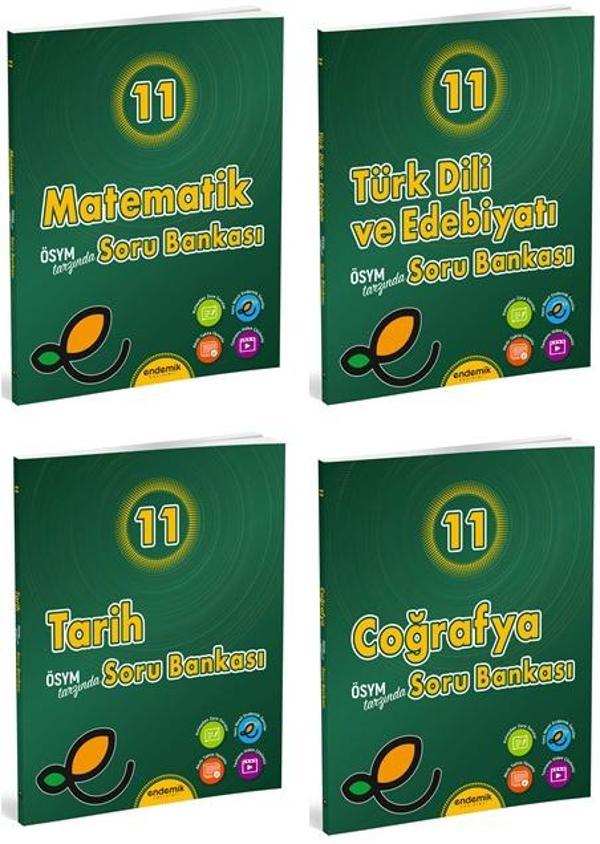 Endemik 2025 11. Sınıf Eşit Ağırlık Soru Kitabı Seti 4 Kitap - Endemik Yayınları - Image 1