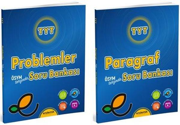 Endemik 2025 Tyt Paragraf + Problemler Soru Bankası Seti 2 Kitap - Endemik Yayınları - Image 1
