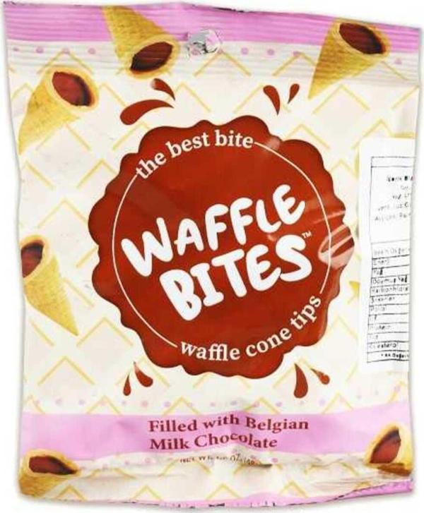 Elvan Waffle Bıtes Sütlü Çikolatalı Kornet 48 Gr. (1 Paket) - Image 1