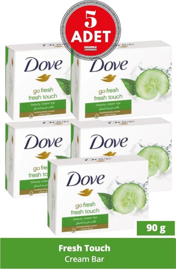 Dove Cream Bar Fresh Touch 90 G 5 Adet - Image 1