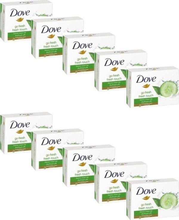 Dove Cream Bar Salatalık Ve Yeşil Çay Ferahlığı Katı Sabun 100 Gr X 10 Adet - Image 1