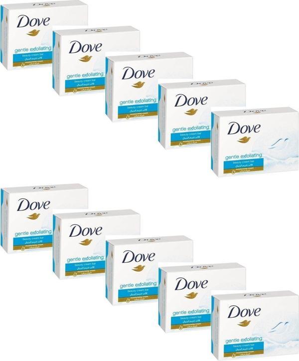Dove Gentle Exfoliating Sabun 100 Gr X 10 Adet - Image 1
