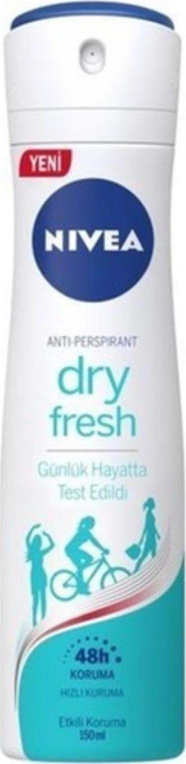 Nivea 150 ml Dry Fresh Kadın Deodorant 3Lü Set - Image 1
