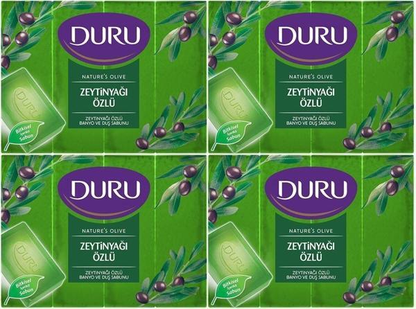 Duru Natural Olive Zeytinyağlı 16 Adet Banyo Sabunu 4X600Gr - Image 1