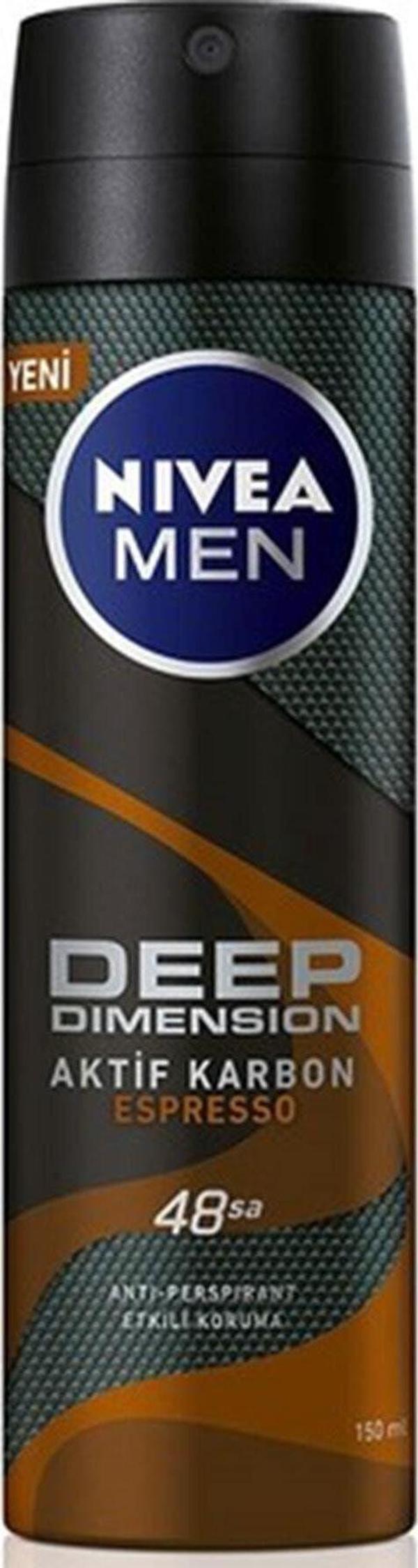 Nivea Deep Espresso For Men Deodorant 150 ml - Image 1