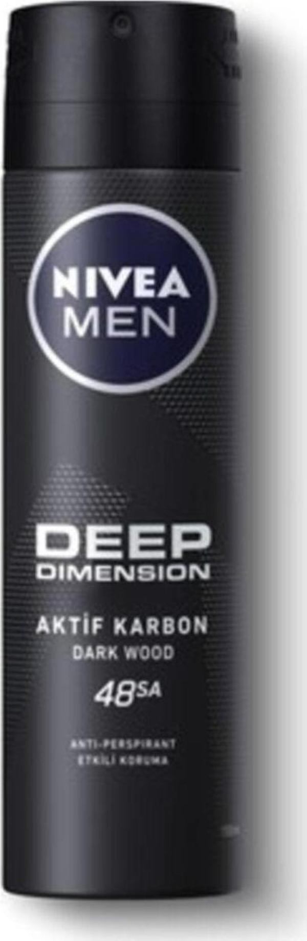 Nivea Deodorant Deep Dimension 150 ml Erkek Deodorant - Image 1
