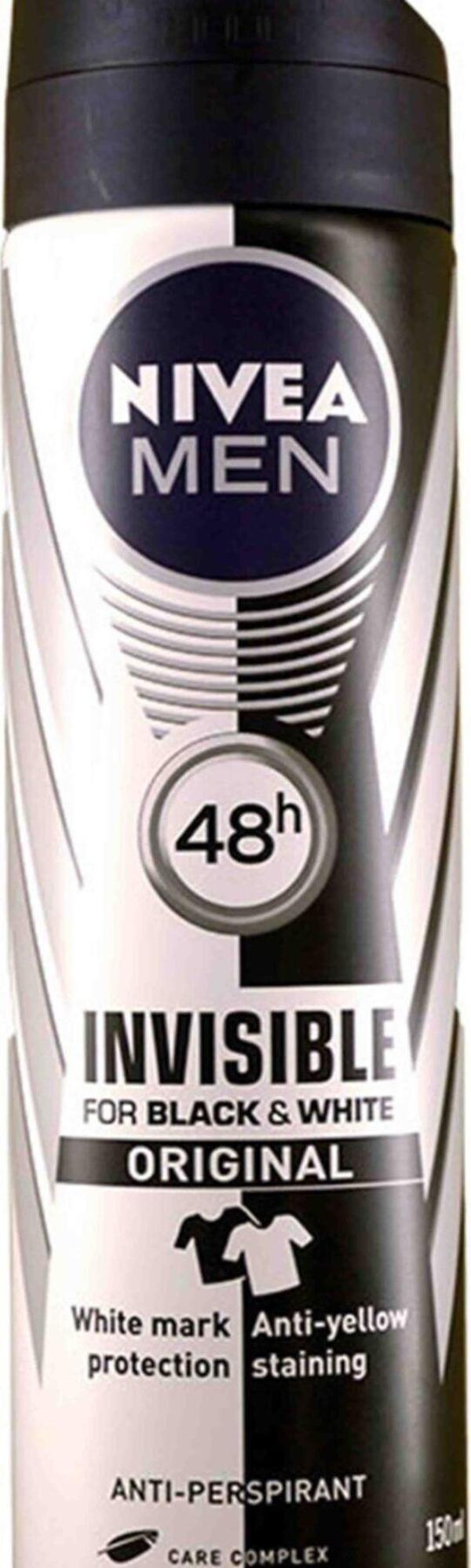 Nivea Deodorant Invisible Black & White 150 ml - Image 1