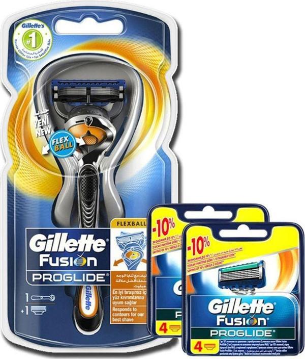 Gillette Fusion Proglide Flexball 1Up Tıraş Makinesi + 8 - Image 1