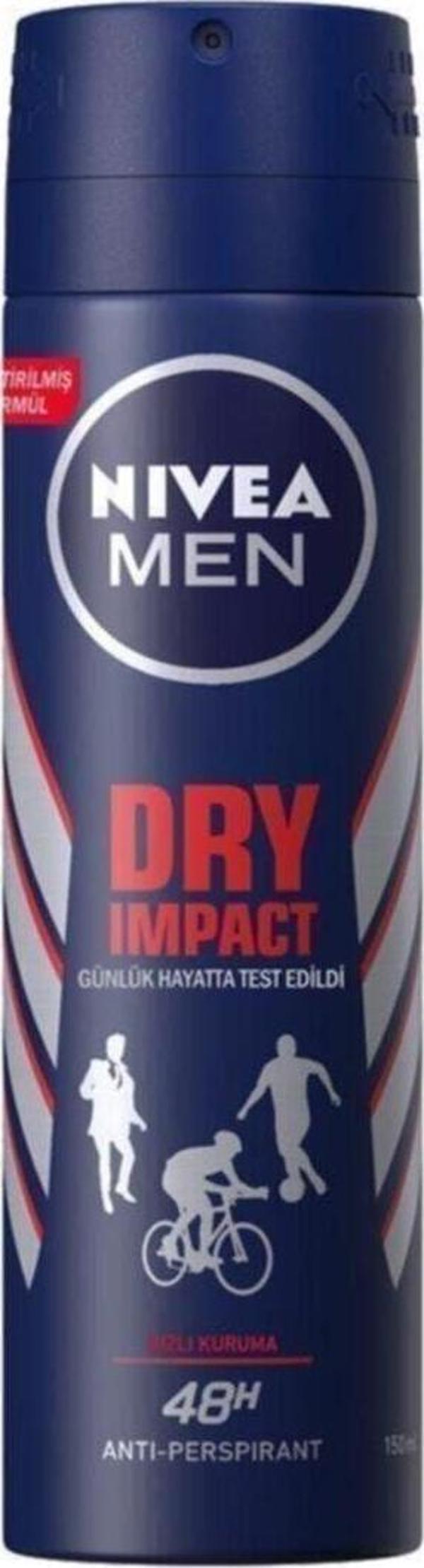 Nivea Dry Impact Erkek Deodorant Sprey 150 ml Bmcbmc1036306 - Image 1