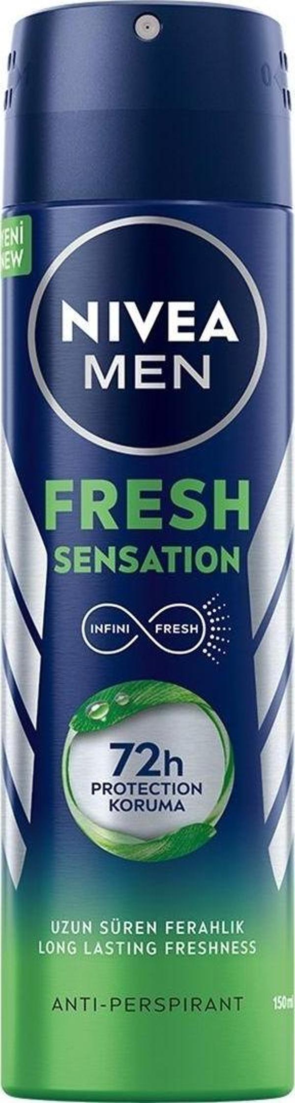 Nivea Erkek Deodorant Sprey Fresh Sensation 150 ml - Image 1